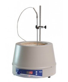 Manta calefactora digital con agitación para matraces de 2.000 ml de capacidad, velocidad máxima de 1450 rpm y con sonda de temp