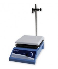 Analogue magnetic stirrer with maximum speed up to 1,600 rpm and maximum capacity of 10 litres.