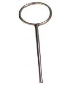 Anneau fermée acier chrome 120mm sans noix