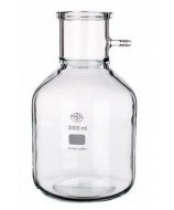 Matraz Kitasato o frasco de filtración con oliva de 10.000 ml de vidrio de borosilicato, marca Simax de la UE.