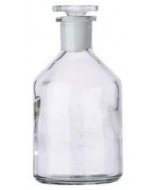 2 litre clear reagent bottle with narrow neck and ground stopper