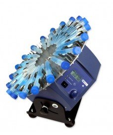 Agitador rotatorio digital tipo disco RSLab9 con accesorio para 8 tubos de 50 ml.