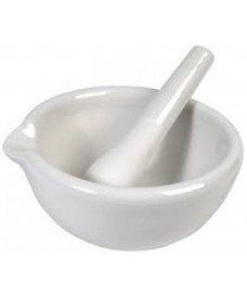 216mm Unglazed Interior Porcelain Mortar with Pestle