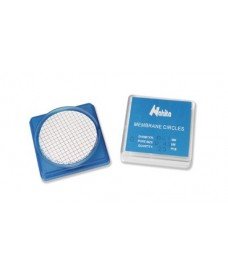 Caja de 25 unidades de papel de filtro de membrana cuadriculado de 47 mm de diámetro y poro de 0,80 micras.