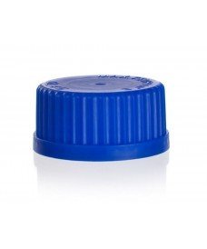 Bouchon à vis GL45 bleu