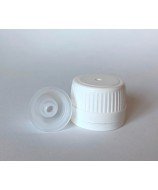 White cap & dropper insert cap with 4.1 mm hole for PP28 screw