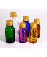 Golden aluminium cap for bottles with 18 mm screw neck