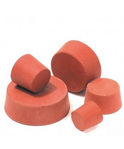 Compact  Red Rubber Stopper for laboratory