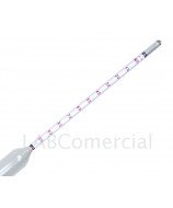 Densímetro graduado de 1.000 a 1.100, detalle de la graduación