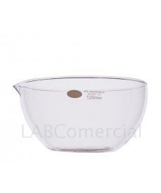 Capsule d'évaporation à fond plat avec bec verseur, diamètre de 90 mm, capacité de 100 ml