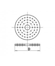 Disco de porcelana de 240 mm de diámetro, accesorio y recambio para los desecadores de 250 mm de la marca Simax