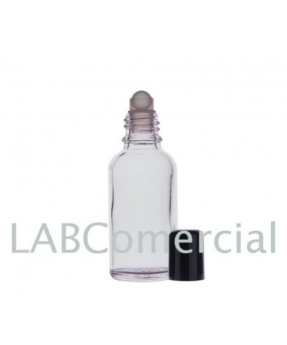 10 mL Roll-On Clear Glass Bottle & 18 mm Screw Cap