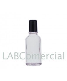 50 mL Roll-On Clear Glass Bottle & 18 mm Screw Cap