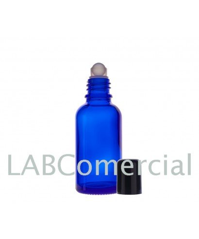 5 mL Roll-On Blue Glass Bottle & 18 mm Screw Cap