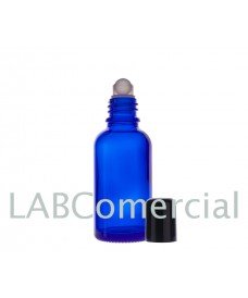 10 mL Roll-On Blue Glass Bottle & 18 mm Screw Cap
