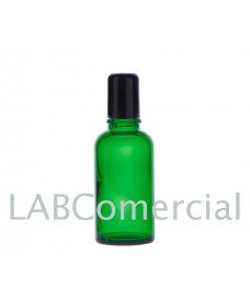 100 mL Roll-On Green Glass Bottle & 18 mm Screw Cap