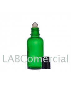 15 mL Roll-On Green Glass Bottle & 18 mm Screw Cap