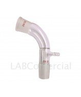 Angled  Glass Joint Adapter with Rubber Tubing