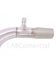 Angled  Glass Joint Adapter with Rubber Tubing