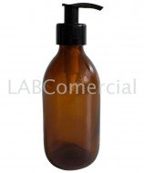 125 ml amber glass bottle and black dosing pump