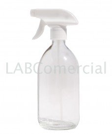 500ml Clear Glass Sirop Bottle & 28mm Hand Trigger Sprayer
