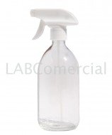 1000ml Clear Glass Sirop Bottle & 28mm Hand Trigger Sprayer