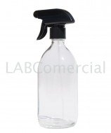 1000ml Clear Glass Sirop Bottle & 28mm Hand Trigger Sprayer