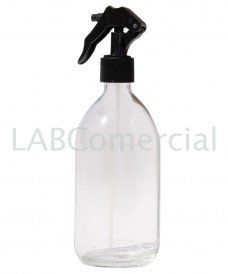 1000ml Clear Glass Sirop Bottle & 28mm Hand Trigger Sprayer