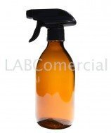 250ml Amber Glass Sirop Bottle & 28mm Hand Trigger Sprayer