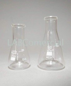 Fiole Erlenmeyer 50 ml col étroit