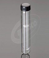 Tubo de cultivo en de vidrio de 16x160mm con tapa a rosca GL14 y disco interior de teflón, PTFE.