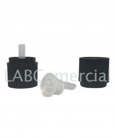 Black Safety Closure and Vertical Dropper Insert for 18 mm Screw-Top Bottles 