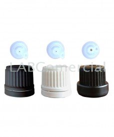 Detail of the difference in the outlet orifice between the standard and the oil shutter