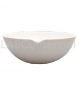 Porcelain round-bottom evaporating dish, 200 ml, 110 mm in diameter