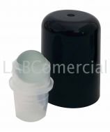 DIN18 Black Screw Cap & Roll-On Glass Ball