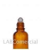 50 mL Roll-On Amber Glass Bottle & 18 mm Screw Cap