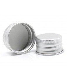 24mm Screw, Silver Aluminium Cap