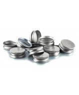 24mm Silver Aluminium Screw Cap with Inner Disc EPE