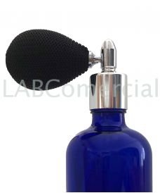 18mm Silver Atomiser Spray with Black Pear