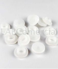 Bouchon blanc pour flacons d'antibiotiques ensilicone pour bague 20mm