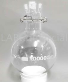 Matraz reactor esférico con 5 bocas de 10.000ml, fondo redondo