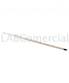 Thermomètre chimique à échelle graduée en relief, 0°C à 50°C