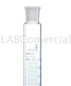 Probeta graduada con boca de vidrio esmerilida y de 1000 ml