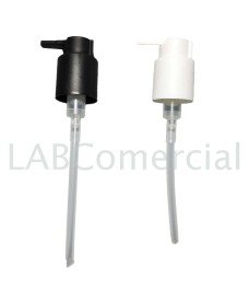28 mm screw cap dosing pump matt white and black