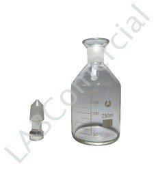 Flacon pour la détermination de la demande biologique en oxygène (DBO) et capacité de 300 ml.