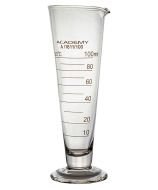 Récipient de mesure en verre gradué de forme conique et d'une capacité de 1 000 ml.