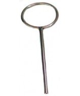 Anneau fermée acier chrome 100mm sans noix